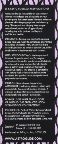 Astroglide® Toy 'n Joy™ Water-Based Personal Lubricant Perspective: back