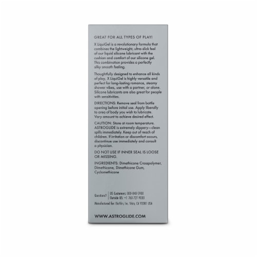 Astroglide® LiquiGel™ Premium Silicone Personal Lubricant Perspective: back