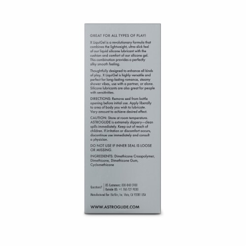 Astroglide® LiquiGel™ Premium Silicone Personal Lubricant Perspective: back