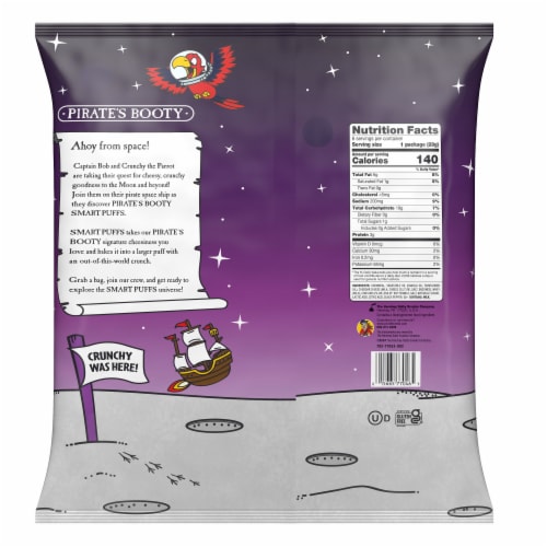 Smart Puffs® Cosmic White Cheddar Puffs Multi-Pack Perspective: back