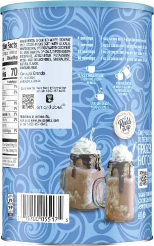 Swiss Miss® No Sugar Added Hot Cocoa Mix Perspective: back