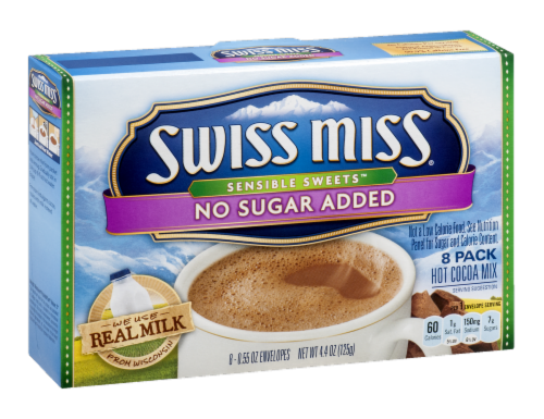 Swiss Miss® Sensible Sweets™ No Sugar Added Hot Cocoa Mix Perspective: back