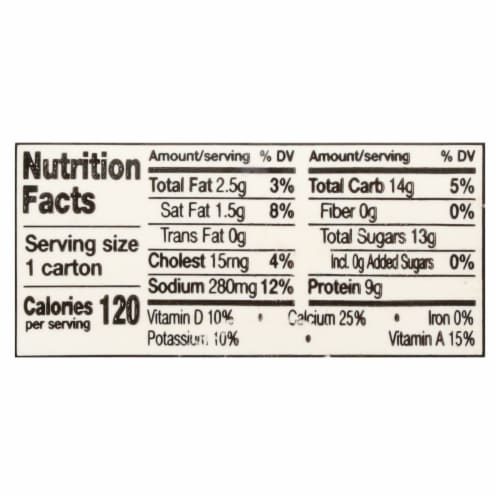 Meadow Gold Cultured 1% Lowfat Buttermilk Perspective: back