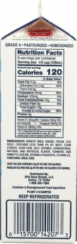 Meadow Gold Viva® Light Egg Nog Perspective: back
