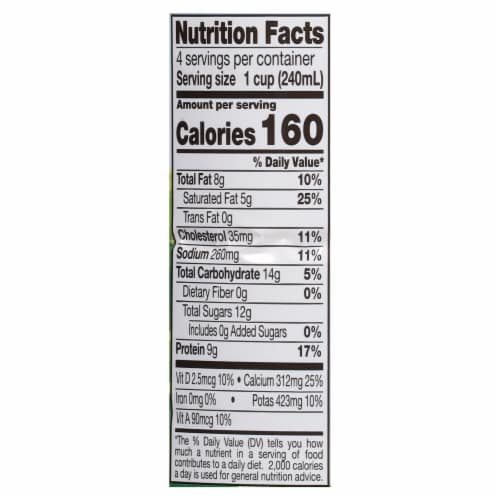 Meadow Gold Cultured Whole Buttermilk Perspective: back