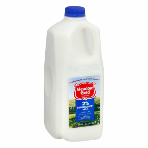 Meadow Gold 2% Reduced Fat Milk Perspective: back