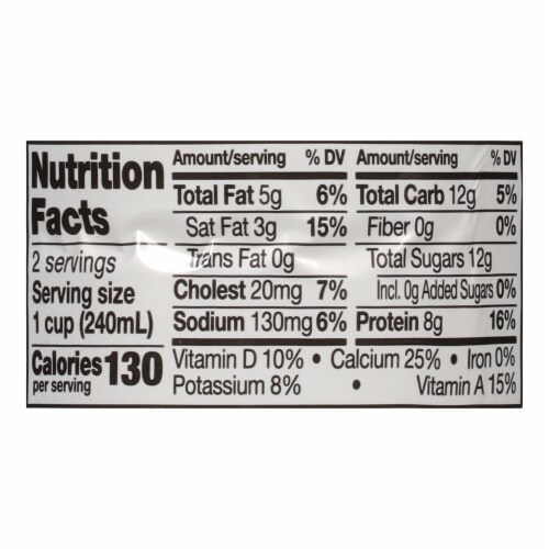 Meadow Gold 2% Reduced Fat Milk Perspective: back