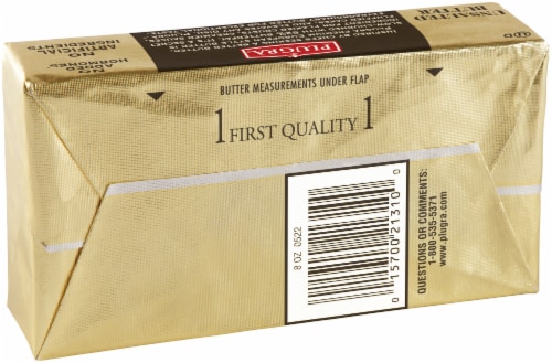Plugra® European Style Unsalted Butter Perspective: back