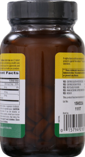 Country Life® Time Release Lipoic Acid Perspective: back