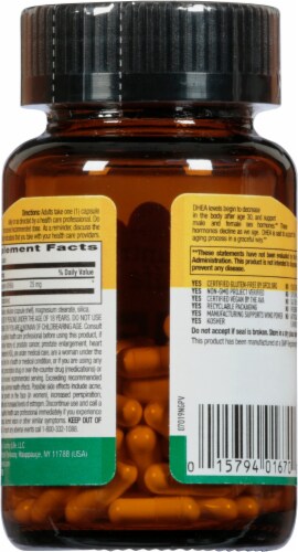 Country Life DHEA Capsules 25 mg Perspective: back