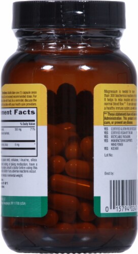 Country Life® Magnesium Capsules 300 mg Perspective: back