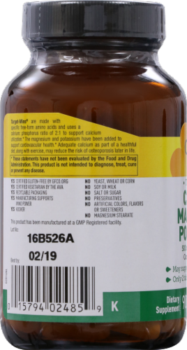 Country Life Calcium 500 mg Magnesium 500 mg & Potassium 99 mg Thin Tablets Perspective: back