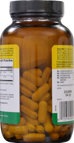 Country Life® Magnesium Potassium & Aspartate Thin Tablets Perspective: back