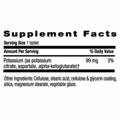 Country® Life Target-Mins Potassium Tablets Perspective: back
