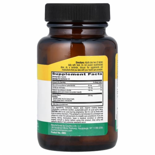 Country Life Maximized Water Factors - 60 Tablets Perspective: back