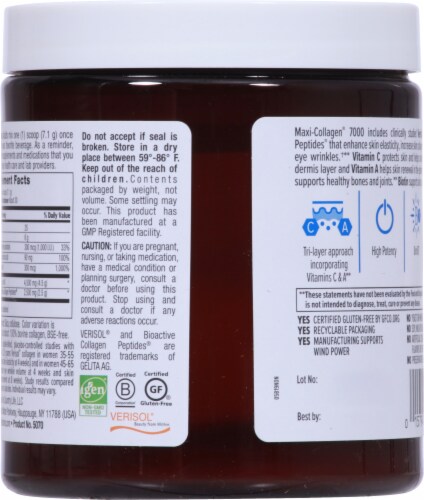 Country Life® Maxi-Collagen 7000 Types I & III Grass-Fed Collagen Perspective: back