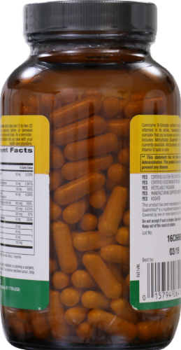 Country Life Coenzyme B-Complex Vegetarian Capsules 240 Count Perspective: back