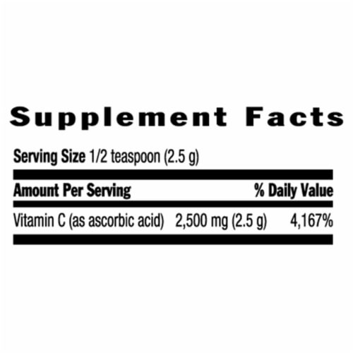 Country Life Vitamin C Crystals Powder Perspective: back