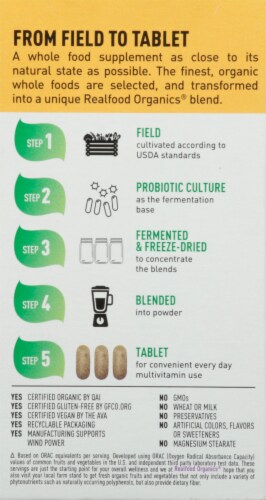Realfood Organics Prenatal Daily Nutrition Tablets Perspective: back