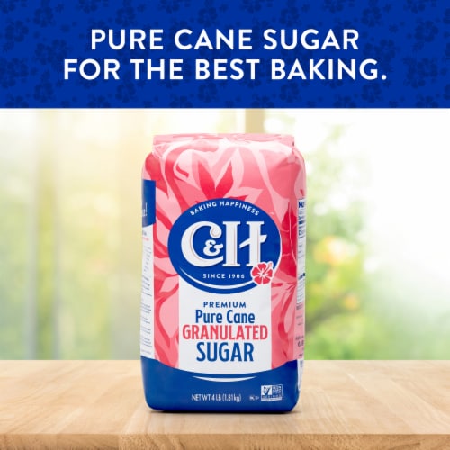 C&H Premium Pure Cane Granulated Sugar 4 lb Bag Perspective: back