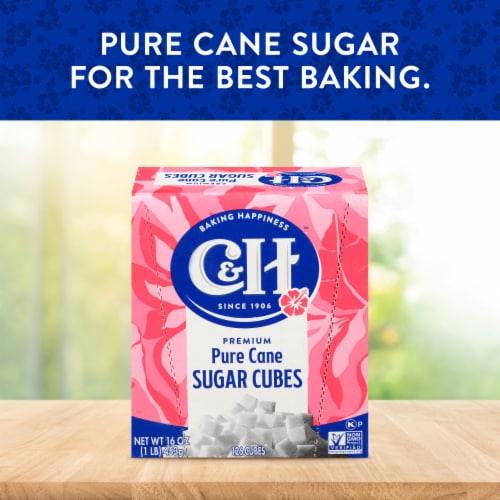 C&H® Premium Pure Cane Sugar Cubes Perspective: back