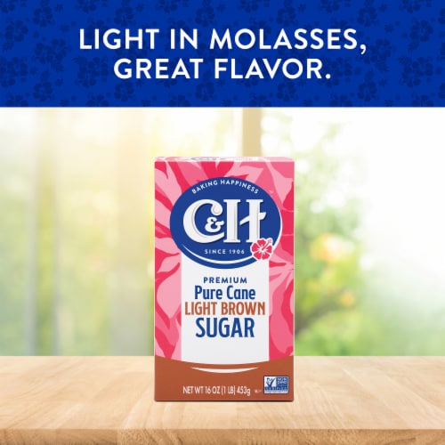 C&H™ Premium Pure Cane Light Brown Sugar Perspective: back