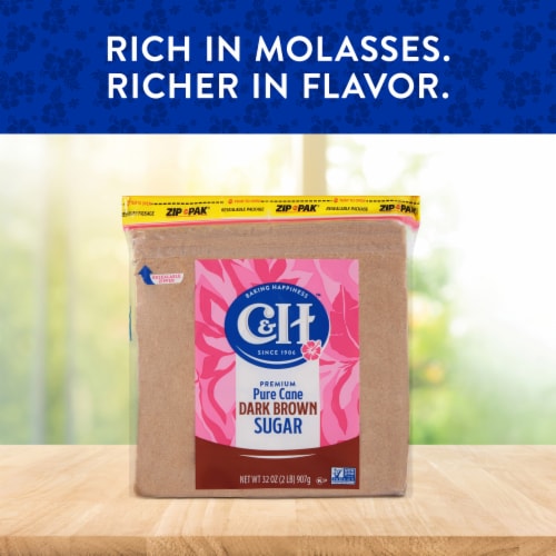 C&H Dark Brown Cane Sugar Perspective: back