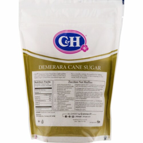 C&H® Demerara Cane Sugar Perspective: back