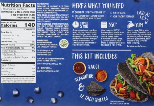 Garden of Eatin'® Blue Corn Taco Dinner Kit Perspective: back