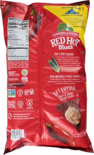 Garden of Eatin'® Red Hot Blues Corn Tortilla Chips Party Size Perspective: back