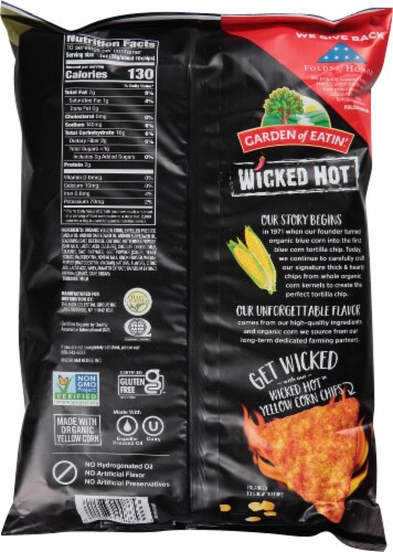 Garden of Eatin'® Wicked Hot™ Spicy Corn Tortilla Chips Perspective: back