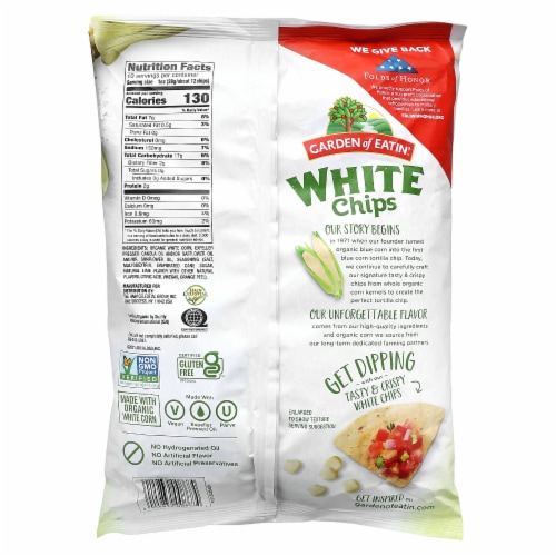 Garden of Eatin' White Lime Tortilla Chips 10 OZ Perspective: back