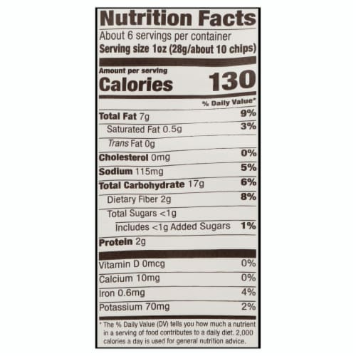 Garden of Eatin'® Multigrain Sea Salt Tortilla Chips Perspective: back