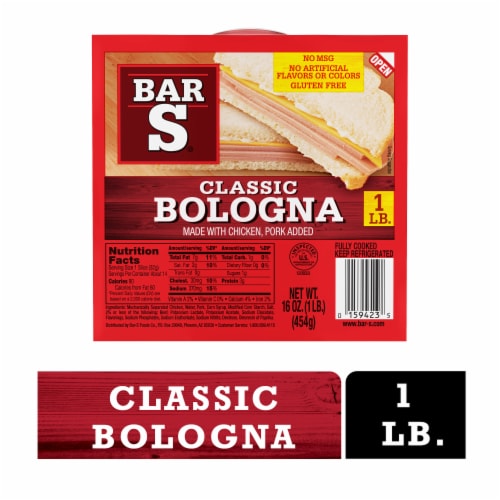 Classic Bologna Sliced Deli-Style Lunch Meat Perspective: back