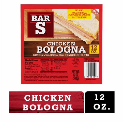 Chicken Bologna Sliced Deli-Style Lunch Meat Perspective: back