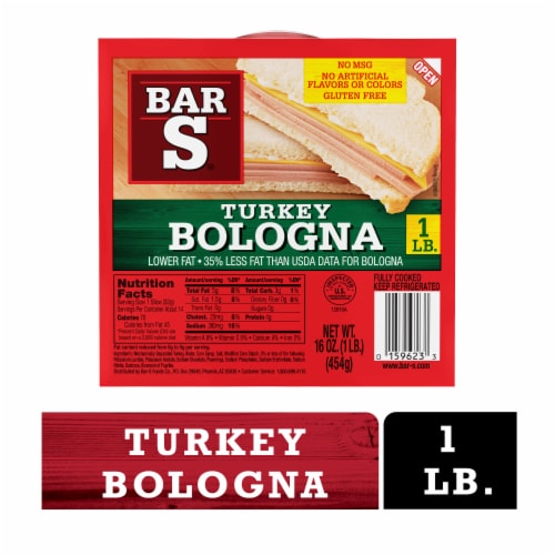 Turkey Bologna Sliced Deli-Style Lunch Meat Perspective: back