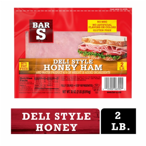 Deli Style Honey Ham Lunch Meat Perspective: back