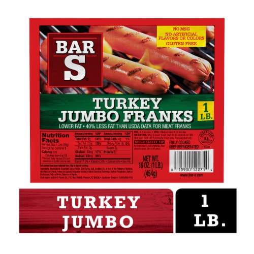 Turkey Jumbo Franks Hot Dogs, 1 lb - Jay C Food Stores