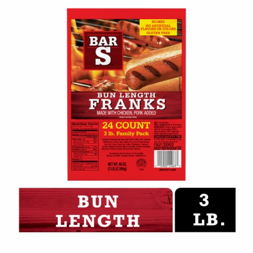 Bar S Classic Franks, 12 oz, 8 Count 