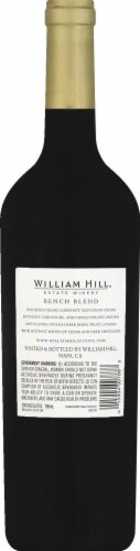 William Hill Estate Bench Blend Cabernet Sauvignon California Red Wine Perspective: back