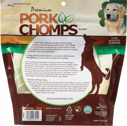 Pork Chomps™ Premium Oven-Roasted Pork SkinTwists Perspective: back
