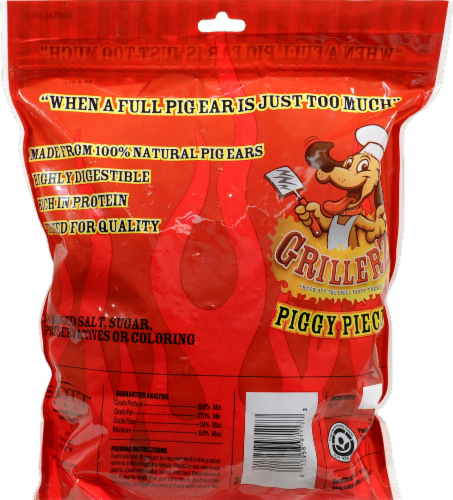 Grillerz Piggy Pieces Tasty Pet Treats Perspective: back