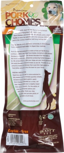 Pork Chomps® Roasted Rawhide-Free Dog Bone Perspective: back