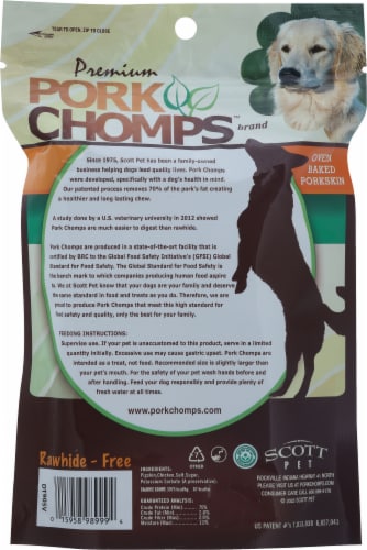Pork Chomps™ Real Chicken Wrapped Rawhide-Free Dog Treats Perspective: back