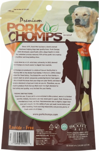 Nutri Chomps Premium Pork Chomps Chicken Wrapped Dog Treats Perspective: back