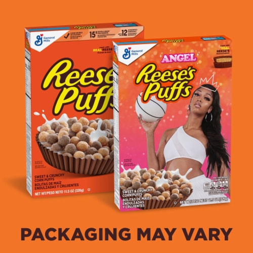 General Mills Reese’s Puffs Chocolatey Peanut Butter Cereal Perspective: back