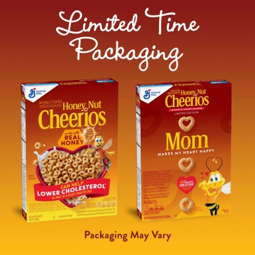 General Mills Honey Nut Cheerios Cereal Perspective: back