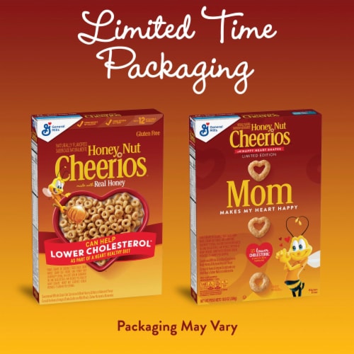 General Mills Honey Nut Cheerios Cereal Perspective: back