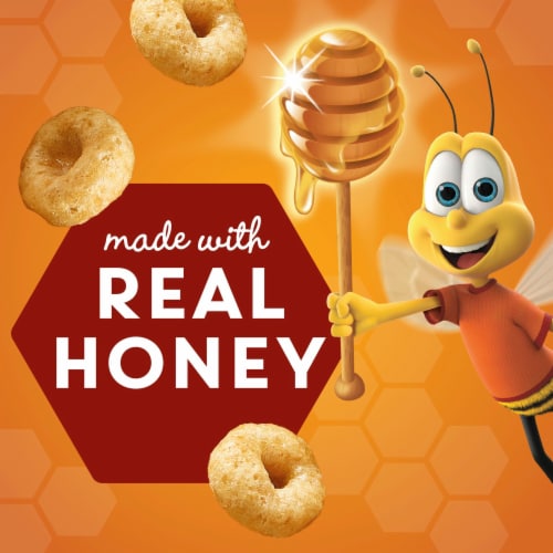 General Mills Honey Nut Cheerios Giant Size Cereal Perspective: back