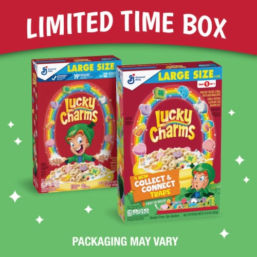 General Mills Lucky Charms Large Size Cereal Perspective: back